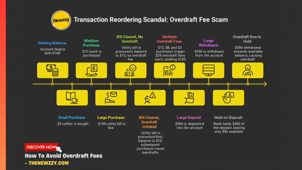 Banks Overdraft Fee 2026: How Banks Made $280 Billion from Your $5 Mistake 8 The Transaction Reordering Scandal: Overdraft Fee Scam
