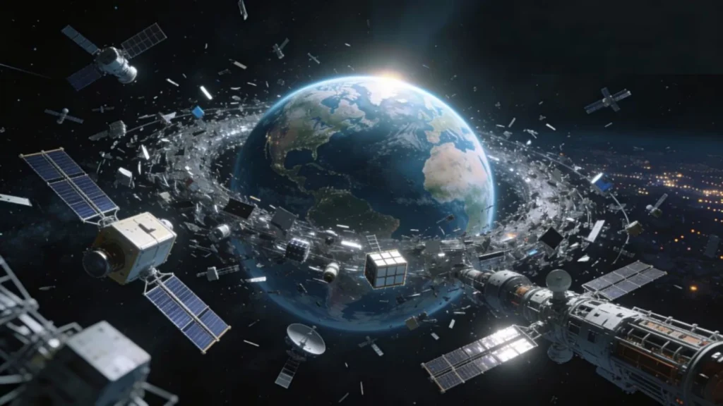 Satellite Collision Crisis: NASA Data Shows Low Earth Orbit Could Collapse Due to Kessler Syndrome in 2026 10 How much Space Debris in Space Around Earth in 2026