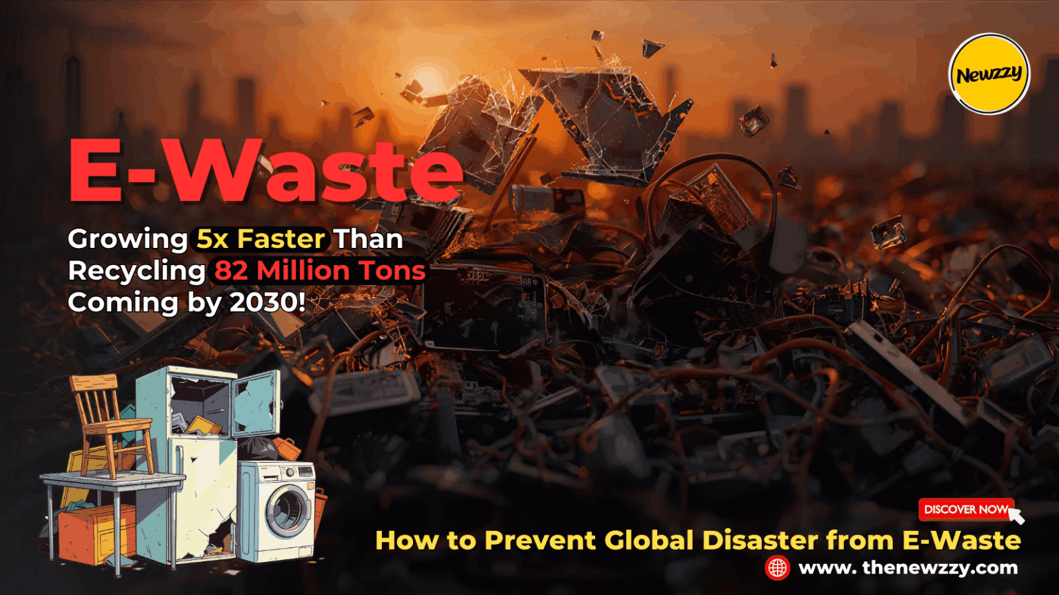 E-Waste Growing 5x Faster Than Recycling—82 Million Tons Coming by 2030