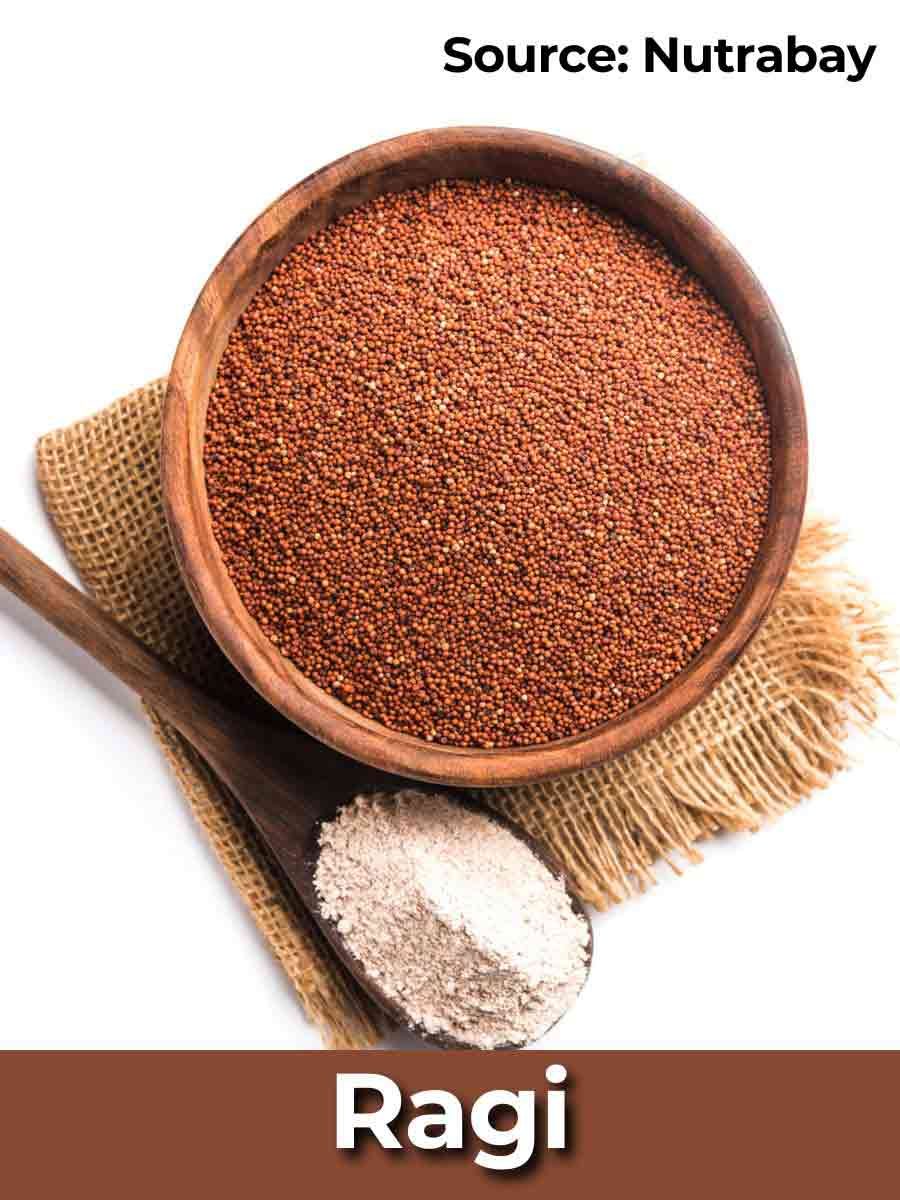 5. Ragi - Foods to help you control High blood pressure and diabetes