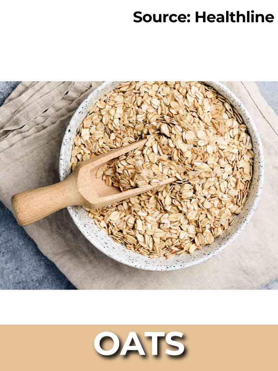 4. Oats - Foods to help you control High blood pressure and diabetes