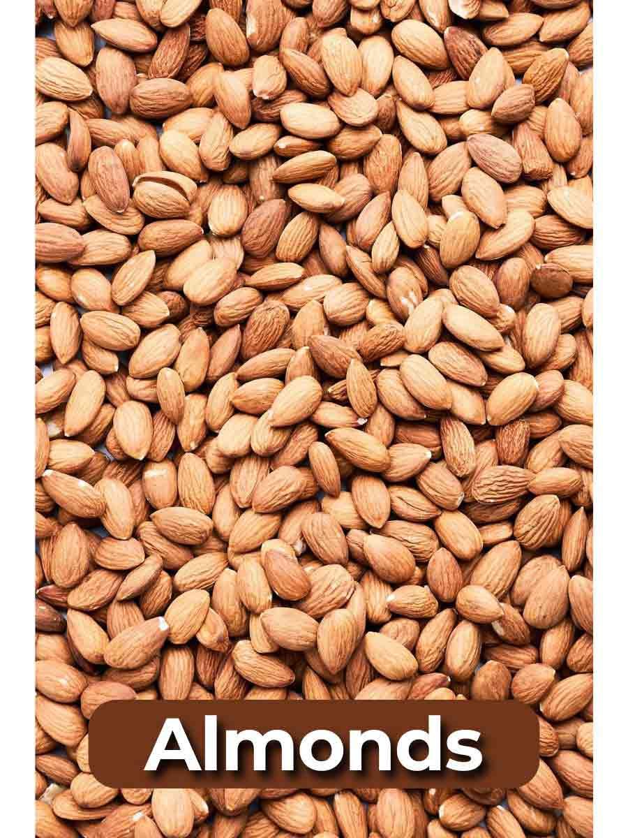 Almonds - Foods to help you control High blood pressure and diabetes